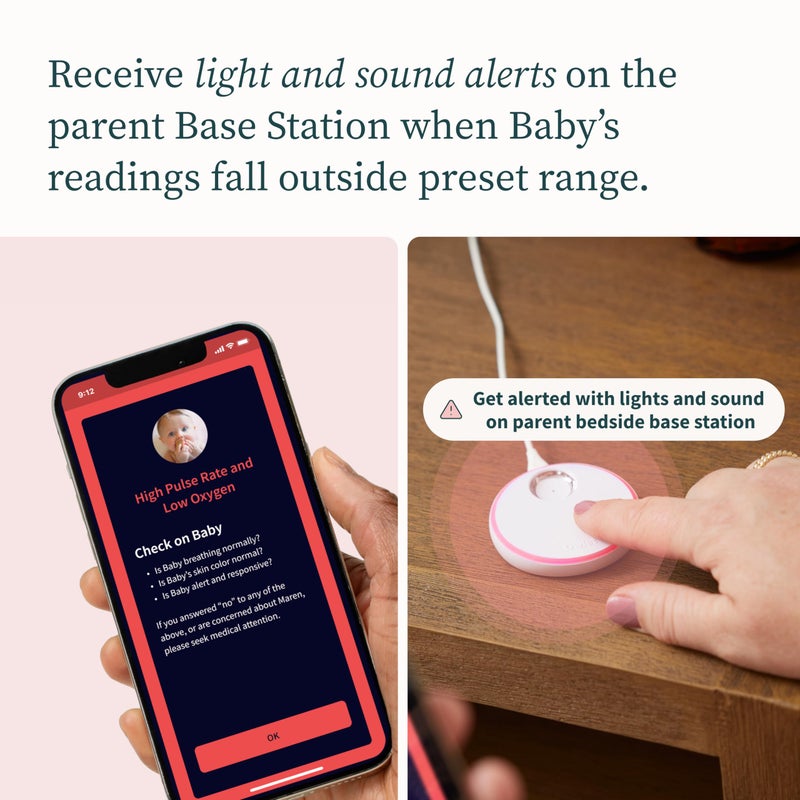 Owlet Dream Sock - FDA-Cleared Smart Baby Monitor - Track Live Pulse (Heart) Rate, Oxygen in Infants - Receive Notifications - Image 3